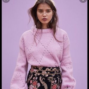 For love and lemons Mia pointelle sweater